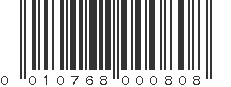 UPC 010768000808