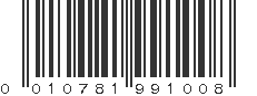 UPC 010781991008