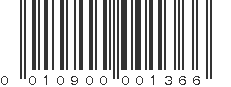 UPC 010900001366