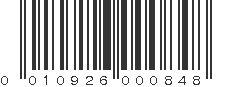 UPC 010926000848