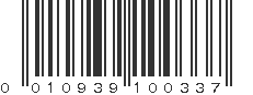 UPC 010939100337