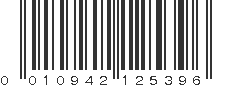 UPC 010942125396