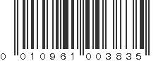 UPC 010961003835