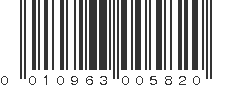 UPC 010963005820