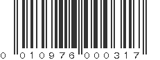 UPC 010976000317