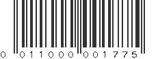 UPC 011000001775