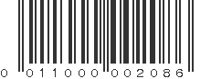 UPC 011000002086