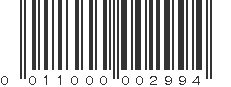 UPC 011000002994