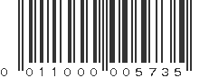 UPC 011000005735