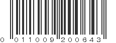 UPC 011009200643