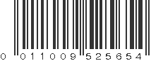 UPC 011009525654