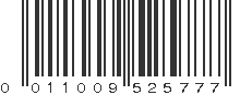 UPC 011009525777