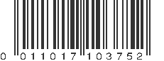 UPC 011017103752