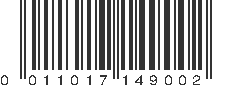 UPC 011017149002