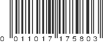 UPC 011017175803