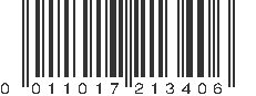 UPC 011017213406