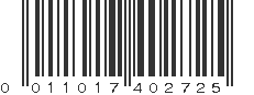 UPC 011017402725