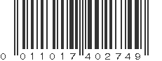 UPC 011017402749