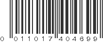 UPC 011017404699