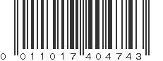 UPC 011017404743