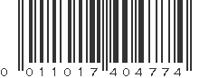 UPC 011017404774