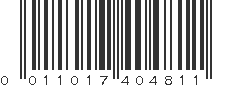 UPC 011017404811