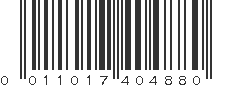 UPC 011017404880