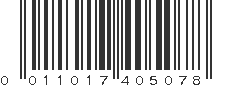 UPC 011017405078