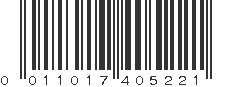 UPC 011017405221