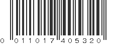 UPC 011017405320