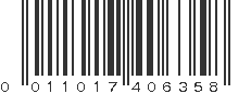 UPC 011017406358