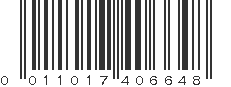 UPC 011017406648