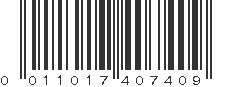 UPC 011017407409