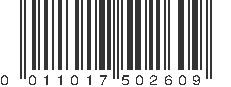 UPC 011017502609