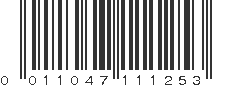 UPC 011047111253