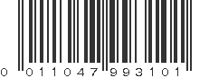 UPC 011047993101