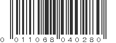 UPC 011068040280