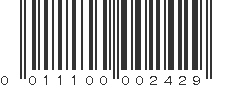 UPC 011100002429