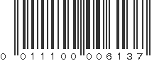 UPC 011100006137