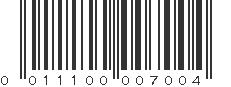 UPC 011100007004