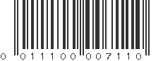 UPC 011100007110