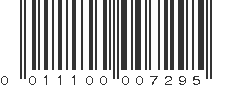 UPC 011100007295