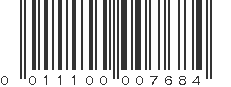 UPC 011100007684