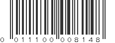 UPC 011100008148