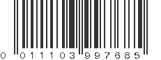 UPC 011103997685