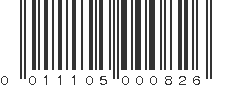 UPC 011105000826