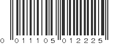 UPC 011105012225