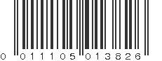 UPC 011105013826