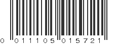 UPC 011105015721