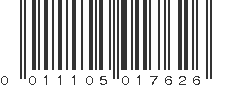 UPC 011105017626